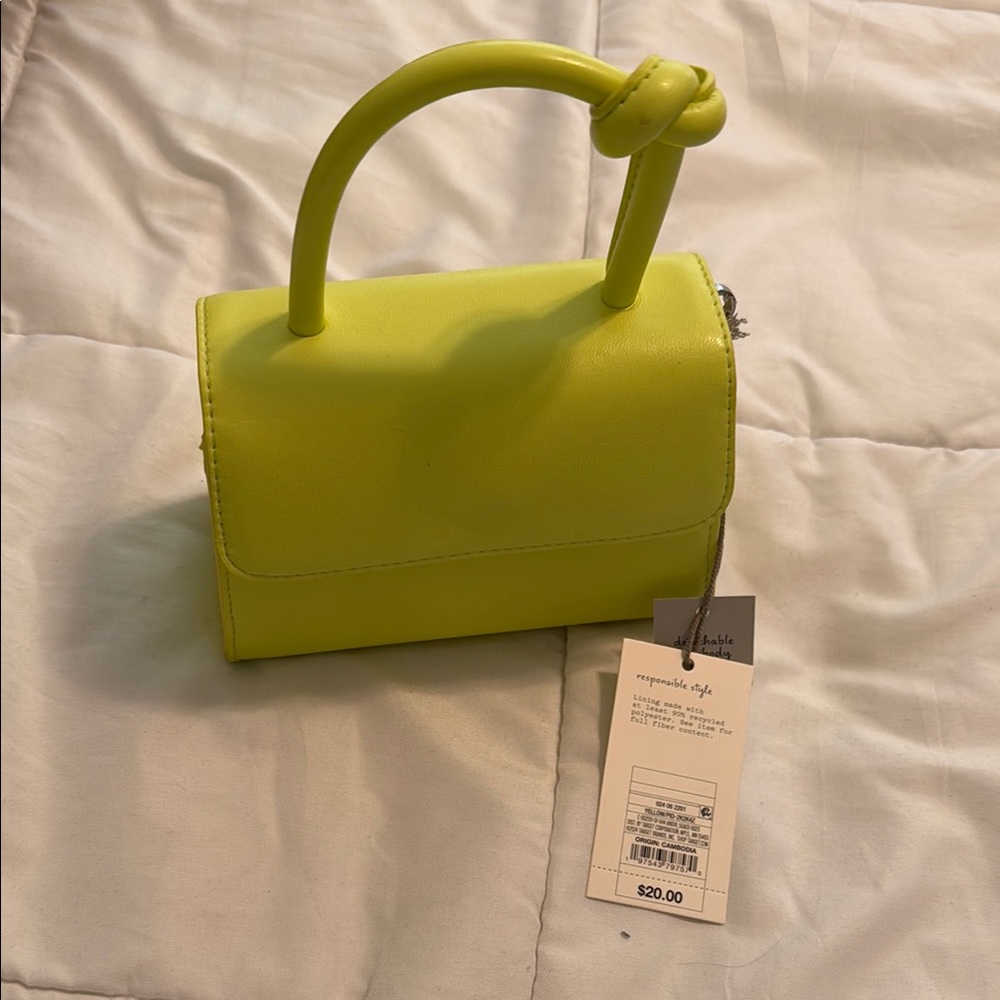 a new day Vibrant Yellow Mini Bag